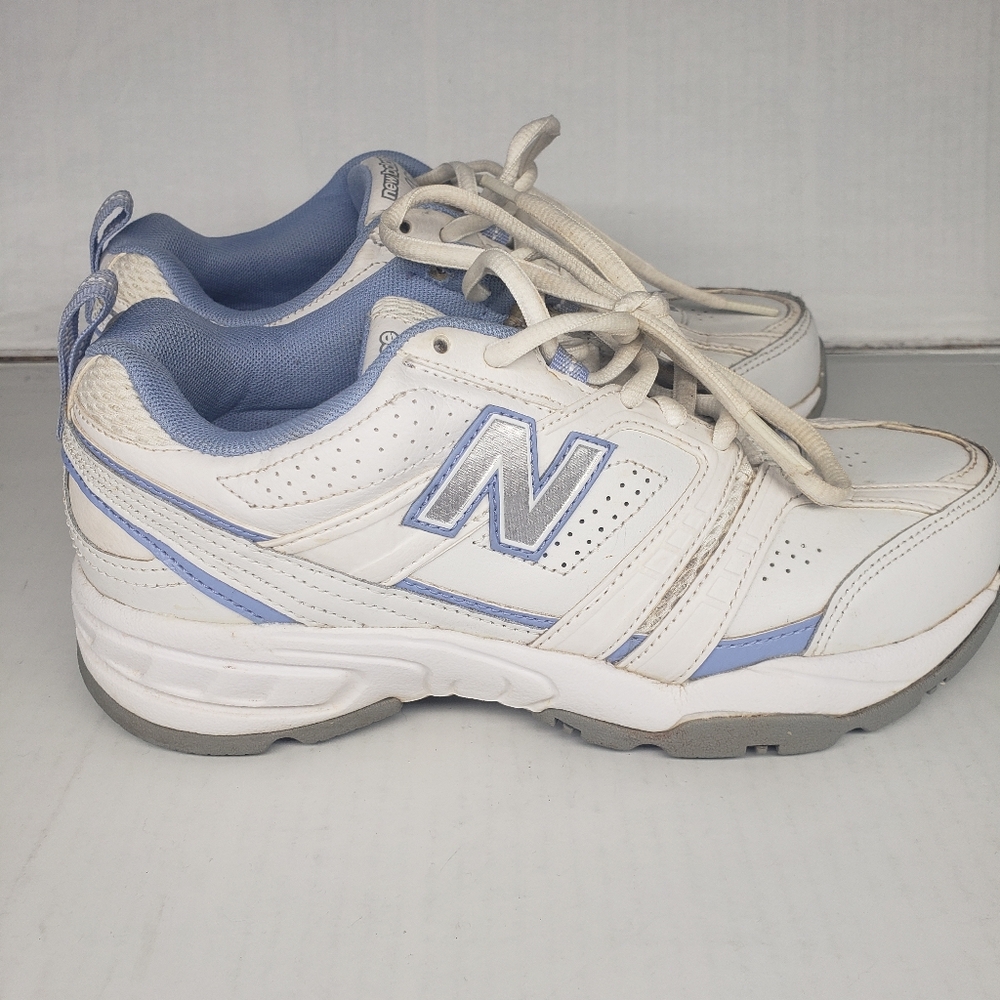 New Balance 409 Womens Sneakers White Blue Size 7.5 WX409WL Used 2012 - Picture 6 of 11